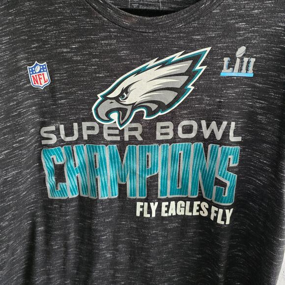 Philadelphia Eagles Super Bowl Champions Charcoal Gray T-Shirt Large - Picture 4 of 11